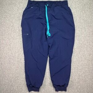 FIGS Zamora FreeX Lined Jogger Scrub Pants Womens Navy Blue Technical XXL